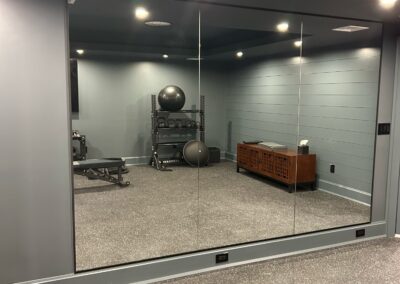 Home gym recessed lighting electrical installation in Denville NJ